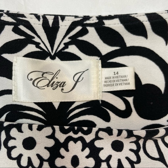 Eliza J Dress in Black & White, size 14- VGUC - Picture 4 of 13